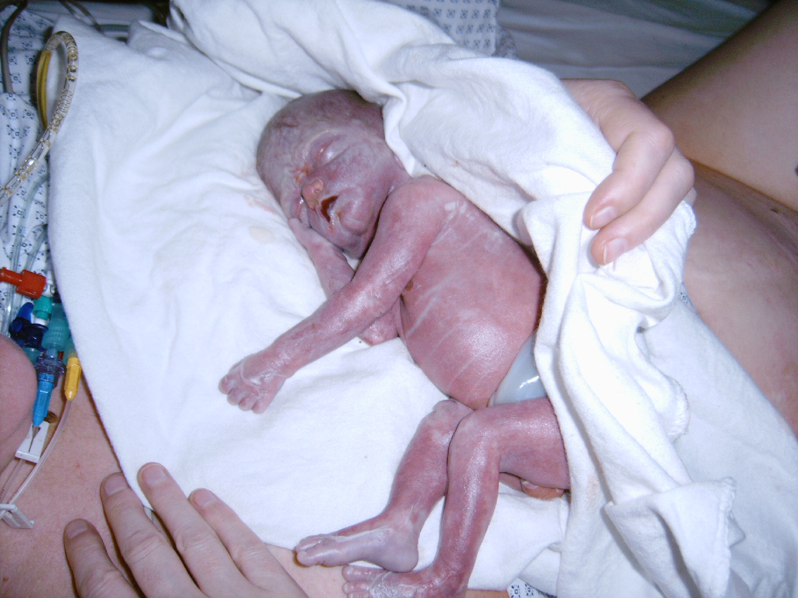 unser benjamin-alexander wenige minuten alt